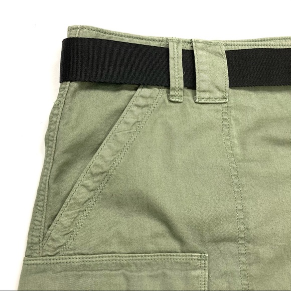 American Eagle A-Line Cargo Skirt High Rise Belted - Picture 3 of 9